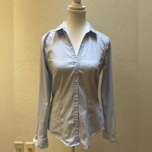 Light Blue Button Down Blouse